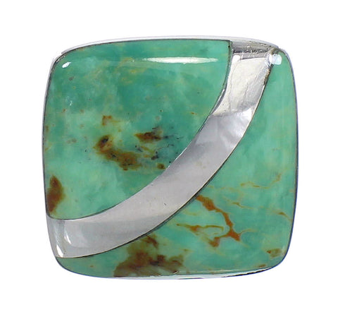 Turquoise Sterling Silver Jewelry Ring Size 6-1/2 RX88725